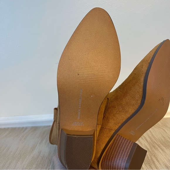 FRENCH CONNECTION CARRIE WESTERN BOOTS WOMEN'S Sz 8 • Cognac - Picture 14 of 16
